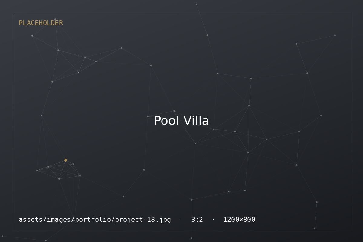 Pool Villa Photography — Photography