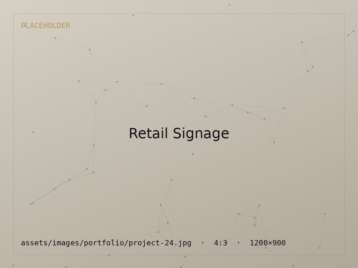 Retail Signage System — Graphic Design