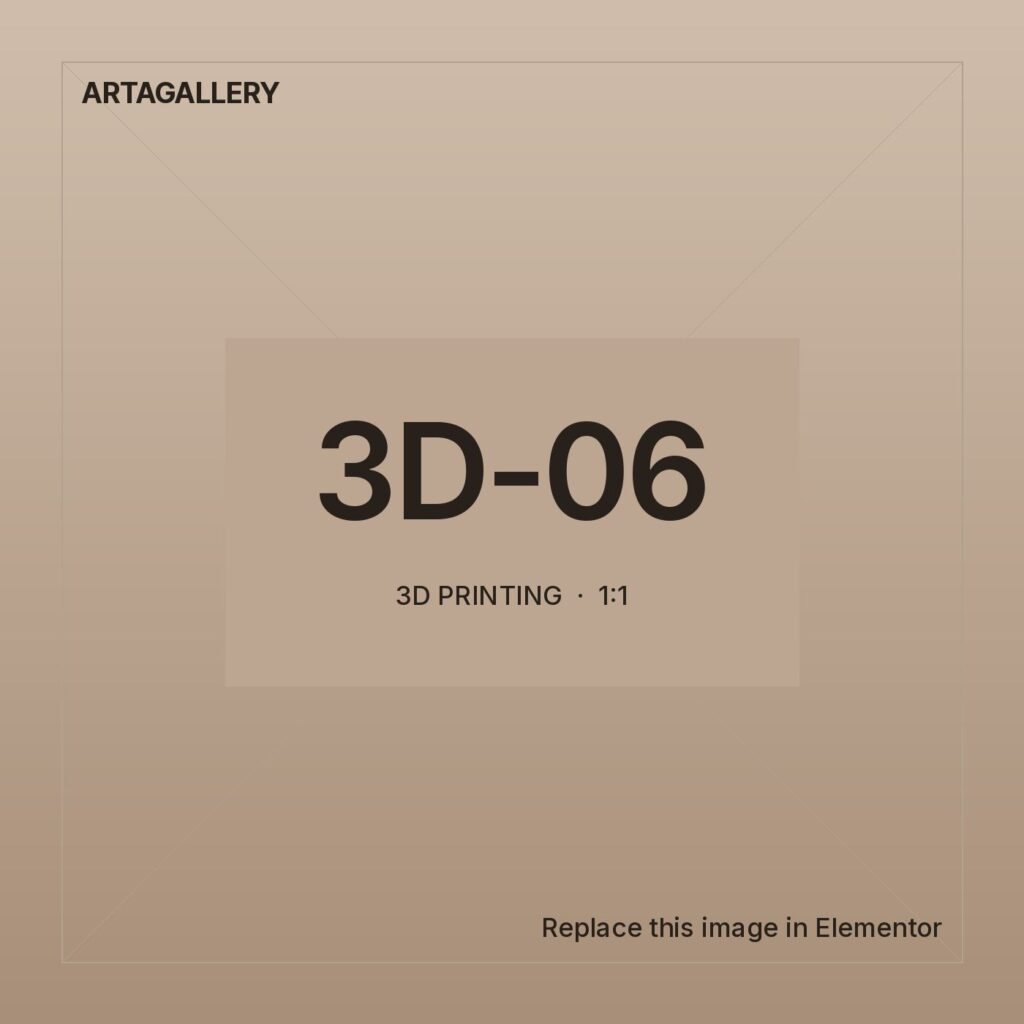 3D printed sculptural creative object